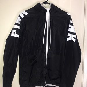 Pink Victoria’s Secret rain jacket